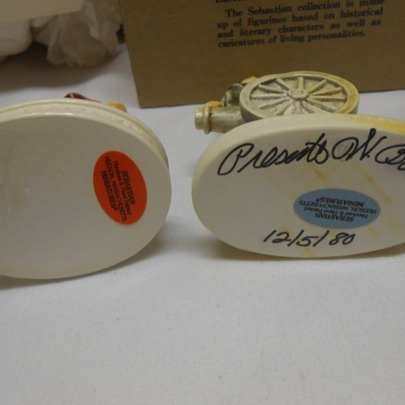 2 NIB Sebastian Miniatures figurines Vtg Rip Van Winkle & George Washington π - Picture 6 of 12
